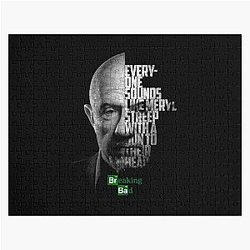 Black and White Mike Ehrmantraut Breaking Bad Better Call Saul quote Jigsaw Puzzle