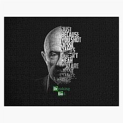 Black and White Mike Ehrmantraut Breaking Bad Better Call Saul Quote Jigsaw Puzzle