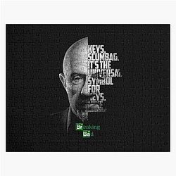 Black and White Mike Ehrmantraut Breaking Bad Better Call Saul Quote Jigsaw Puzzle