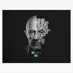 Black and white Mike Ehrmantraut Breaking Bad Better Call Saul quote Jigsaw Puzzle