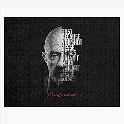 Black and White Mike Ehrmantraut Breaking Bad Better Call Saul Quote. Jigsaw Puzzle