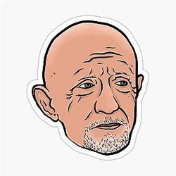 Mike Ehrmantraut Better Call Saul Face Sticker