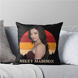 Mikey Madison Throw Pillow