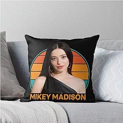Mikey Madison Throw Pillow