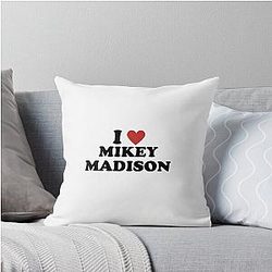 I Heart Mikey Madison Throw Pillow