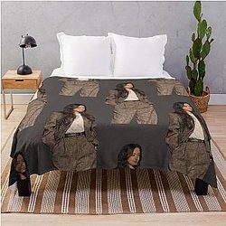 Mikey Madison in a Suit Throw Blanket