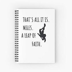 Leap of Faith Minimalist Style Miles Morales Notebook