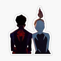 Miles Morales and Gwen Stacy Sticker