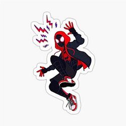 Miles Morales fan art sticker