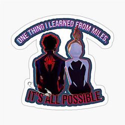 Across the Spider-Verse Gwen Morales Sticker