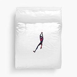 Miles Morales Swinging Spider-Verse Duvet Cover
