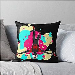 Comic Colors Miles Morales Throw Pillow