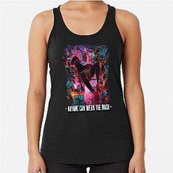 Anyone Can Wear Mask Miles Morales Racerback Tank Top