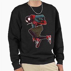 Hot Miles Morales Spider Verse Pullover Sweatshirt