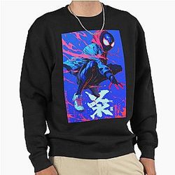 Miles Morales Neon Pullover Sweatshirt
