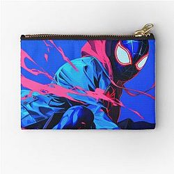 Miles Morales Neon Zipper Pouch
