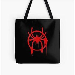 Miles Morales logo All Over Print Tote Bag