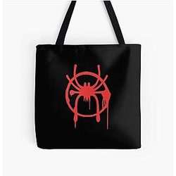 Miles Morales Into the Spider-Verse All Over Print Tote Bag