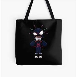 Spiderverse Miles Morales Grillz Tote Bag