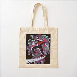 Miles Morales Spider-Verse Cotton Tote Bag