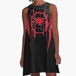 Miles Morales Costume - The Spider Verse A-Line Dress