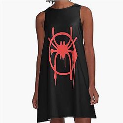 Miles Morales Into the Spider-Verse A-Line Dress