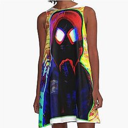 COLORFUL MILES MORALES A-Line Dress