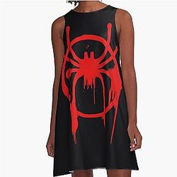 Miles Morales Into the Spider Verse A Line Dress