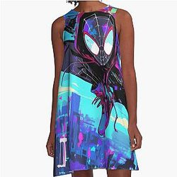 Miles Morales Spider-Man A-Line Dress