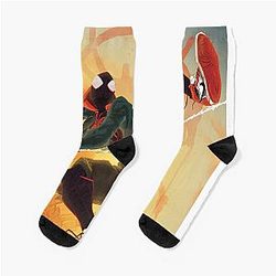 What's Up Danger Miles Morales Socks