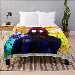 COLORFUL MILES MORALE THROW BLANKET