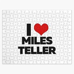 I Love Miles Teller Jigsaw Puzzle Cleaned
