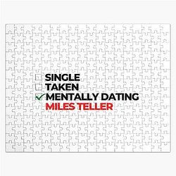 Mentally Dating Miles Teller Jigsaw Puzzle