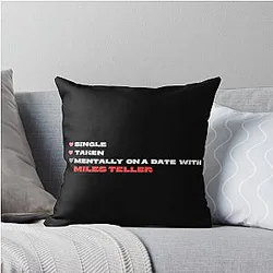 Mentally On A Date With Miles Teller Pillow