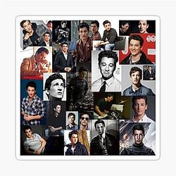 Miles Teller Abstract Square Seamless Collage Sticker