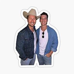 Glen Powell and Miles Teller Sticker