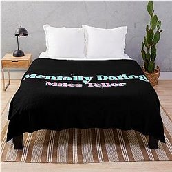 Mentally Dating Miles Teller Throw Blanket