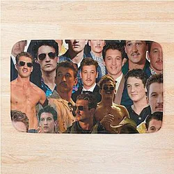 Miles Teller Collage Bath Mat