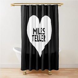 Miles Teller Shower Curtain