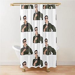Miles Teller Shower Curtain