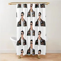 Miles Teller Cool Shower Curtain