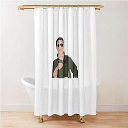 Miles Teller Shower Curtain