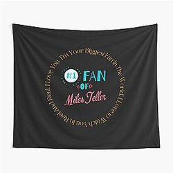 Fan of Miles Teller Tapestry