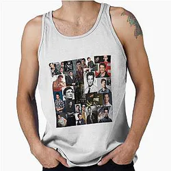 Miles Teller Abstract Square Photos Tank Top