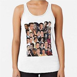 Miles Teller Photo Racerback Tank Top