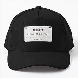I Love Miles Teller Baseball Cap