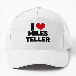I Love Miles Teller Baseball Cap