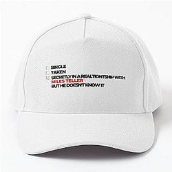 Secretly in a relationship with Miles Teller baseball cap