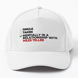 Mentally in a relationship with Miles Teller baseball cap