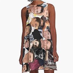 Miles Teller photo collage A-Line Dress